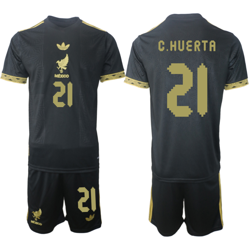 Men 2025-2026 National Team Season Mexico Black 21 Soccer Jersey